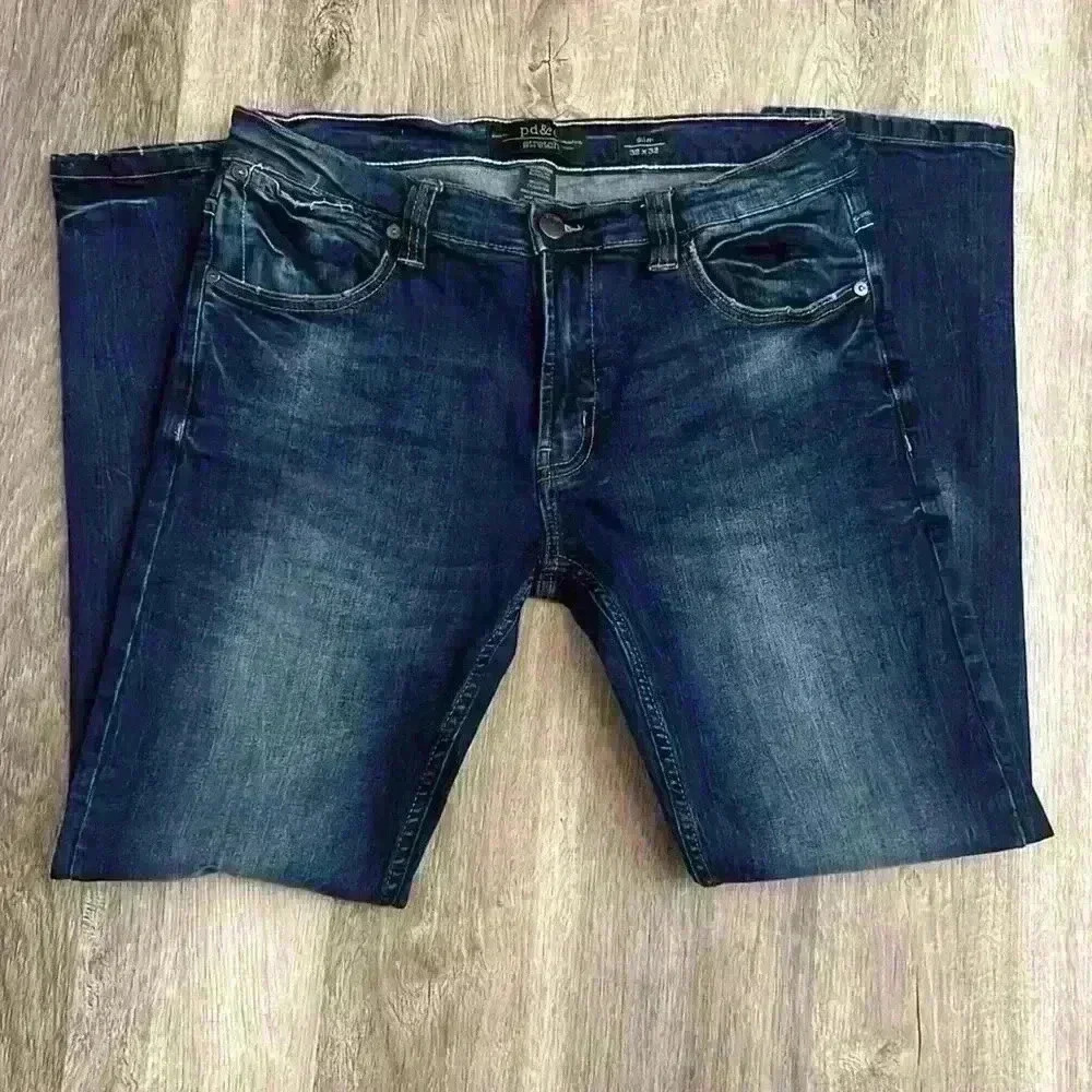 PD&C Men’s Slim Stretch dark wash jeans - Picture 4 of 7